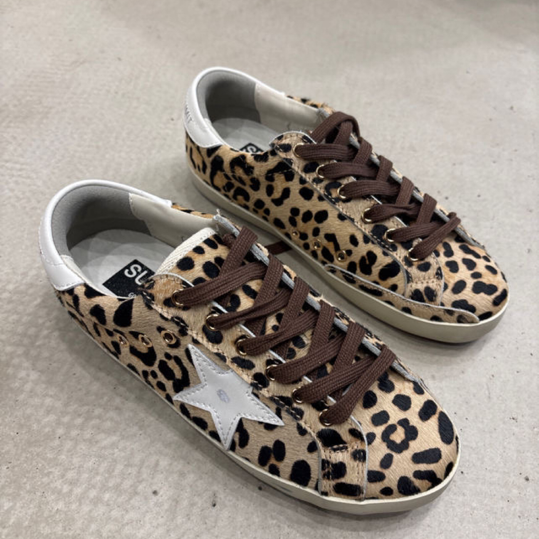 冬季加绒豹纹个性潮流百搭女款休闲板鞋2128