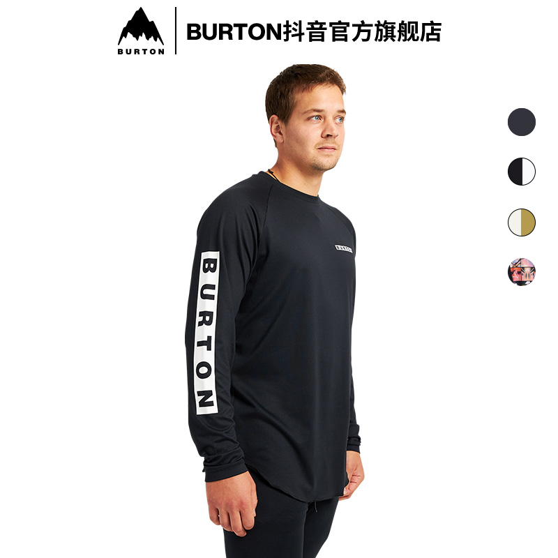 BURTON伯顿官方男士ROADIE打底T恤圆领长袖T恤打底衫速干休闲衣