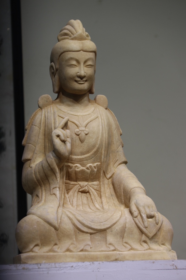 石雕 汉白玉坐佛