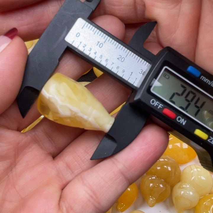 裸石蜜蜡未镶嵌蜜蜡三通