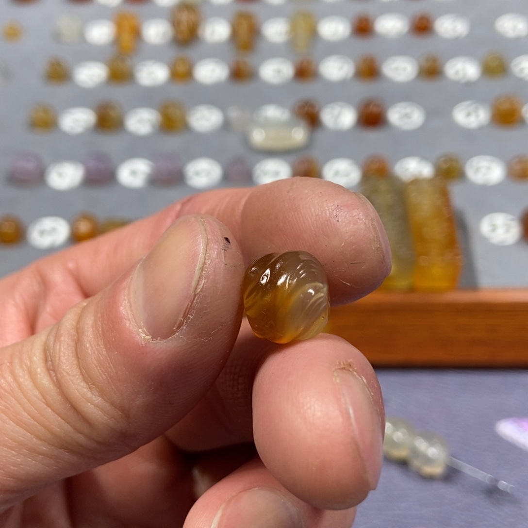 海***、玛瑙/玉髓合金颈饰珠