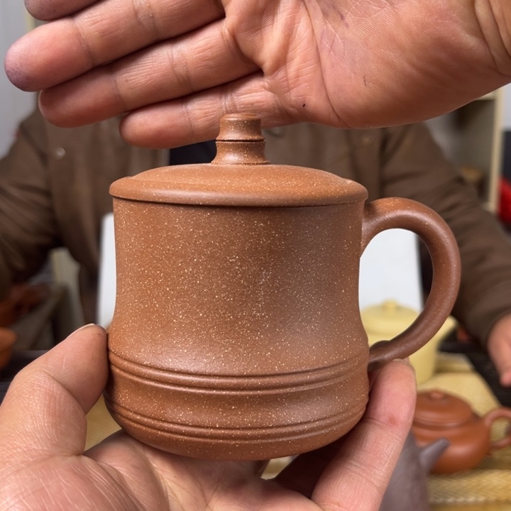 文***轩紫砂茶壶三彩朱泥盖杯