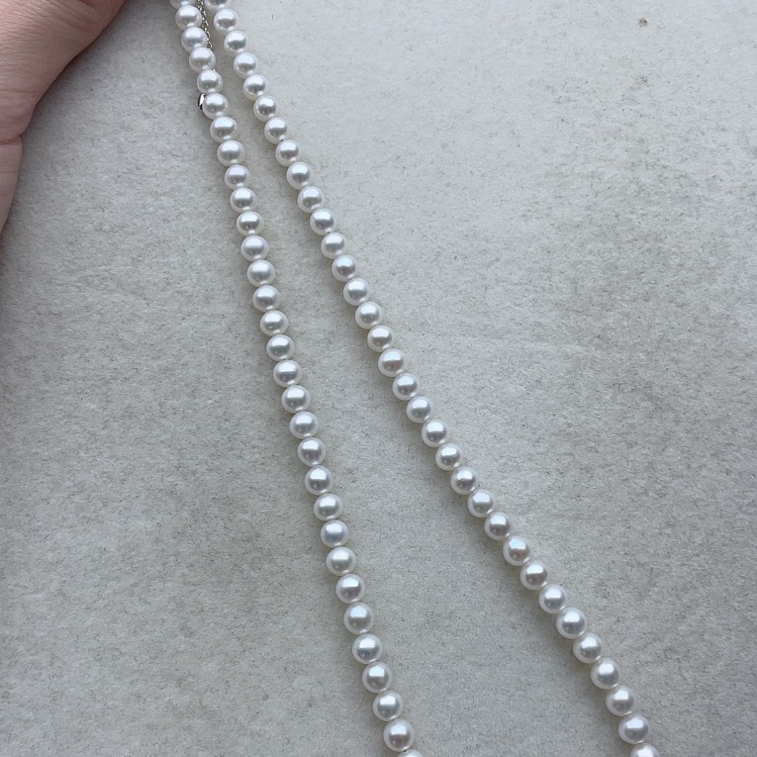 银S925镶嵌淡水珍珠项链18
