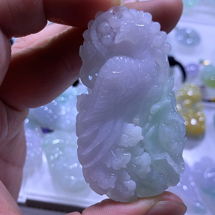 翡翠颈饰未镶嵌天然翡翠A货吊坠