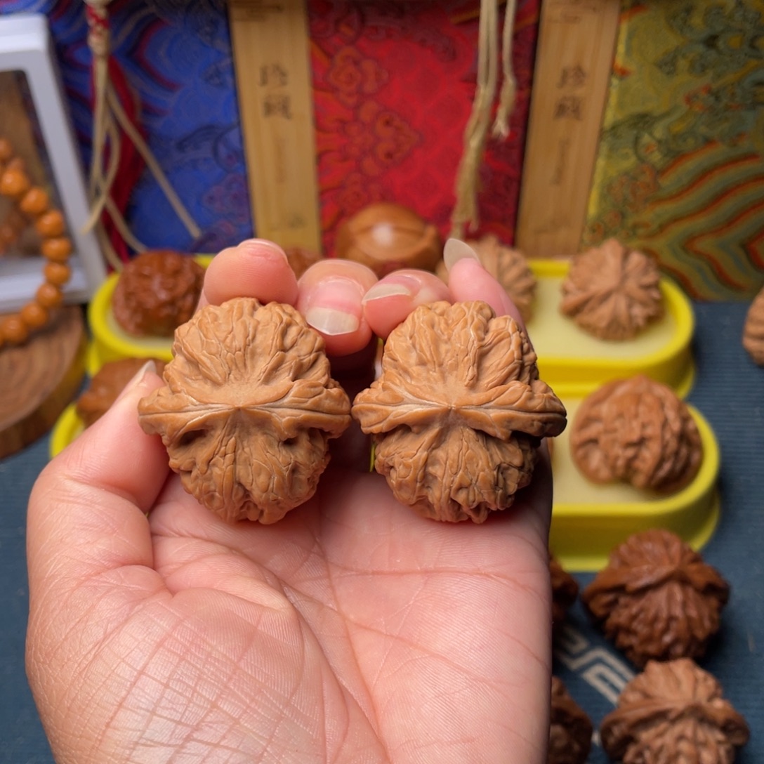 把件文玩核桃37+红锦鲤