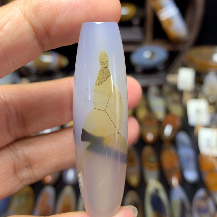 玛瑙/玉髓笔搁未镶嵌