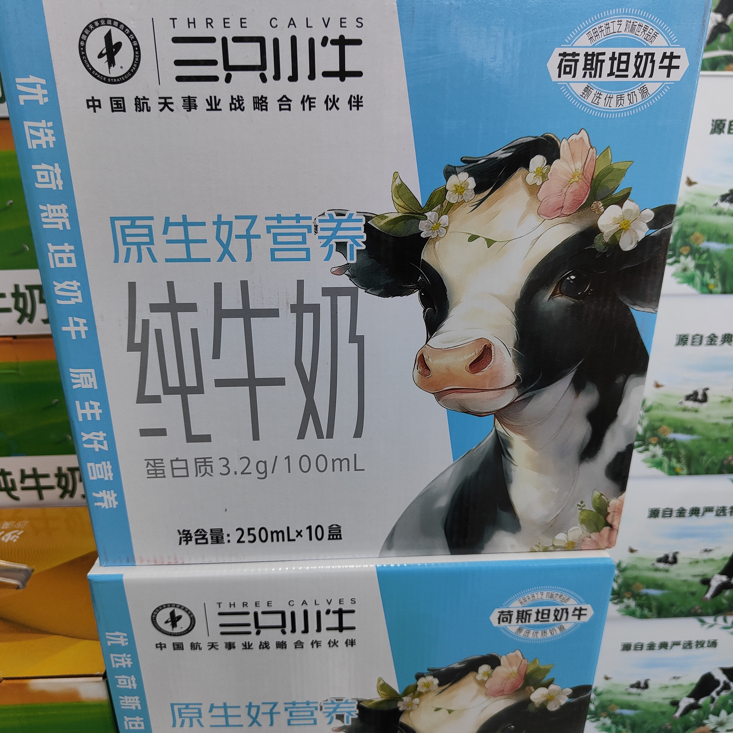 买一赠一 蒙牛荷斯坦纯奶250ml*10盒