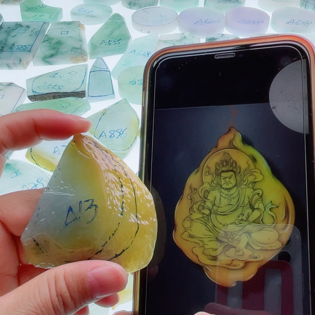 定制翡翠未镶嵌天然缅甸翡翠A货