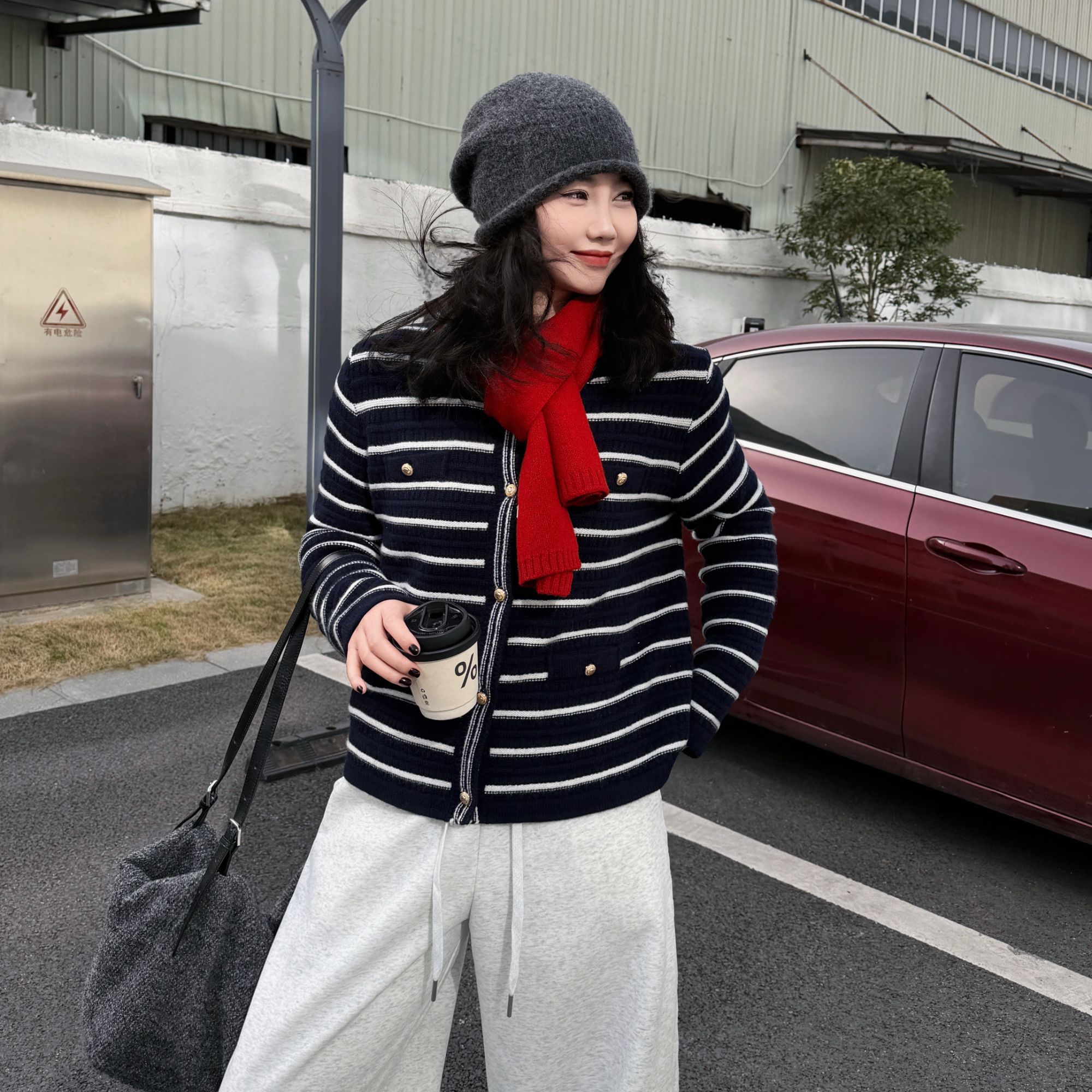 今婷秋冬文艺气质时尚小众高级感千金小香风舒适毛衣女-M25412338