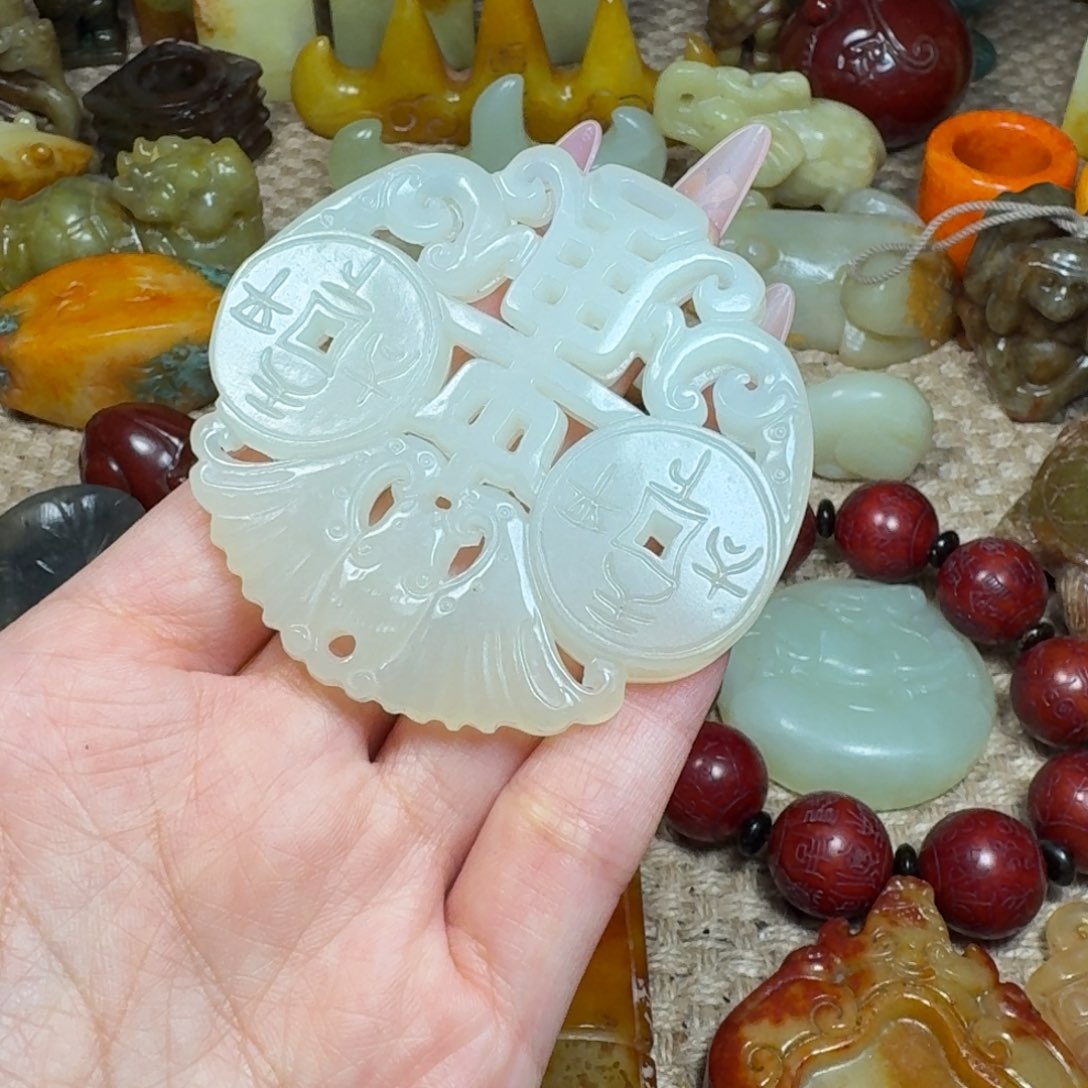 吊坠白玉菩提挂件