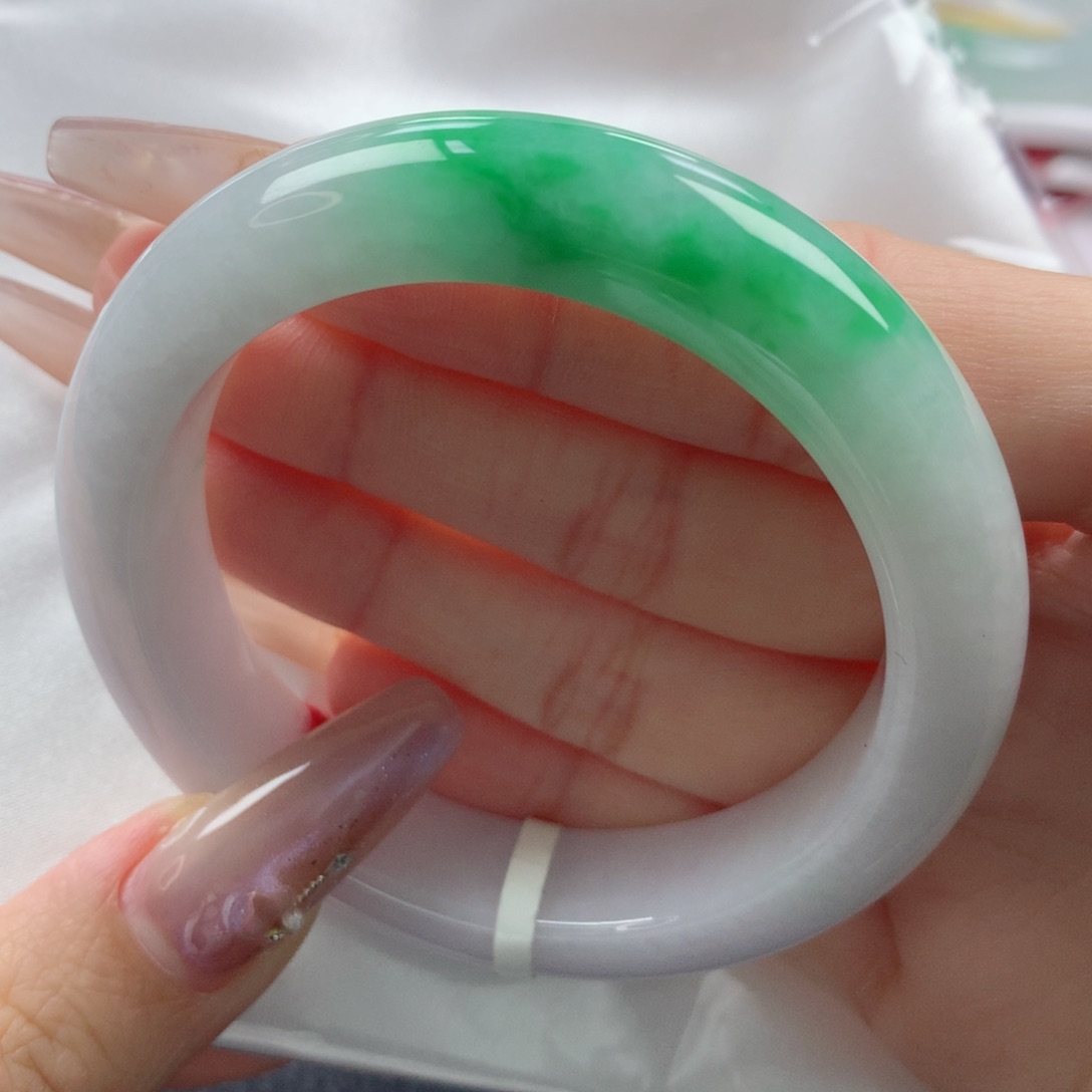 未镶嵌手镯翡翠缅甸天然翡翠A货52.5