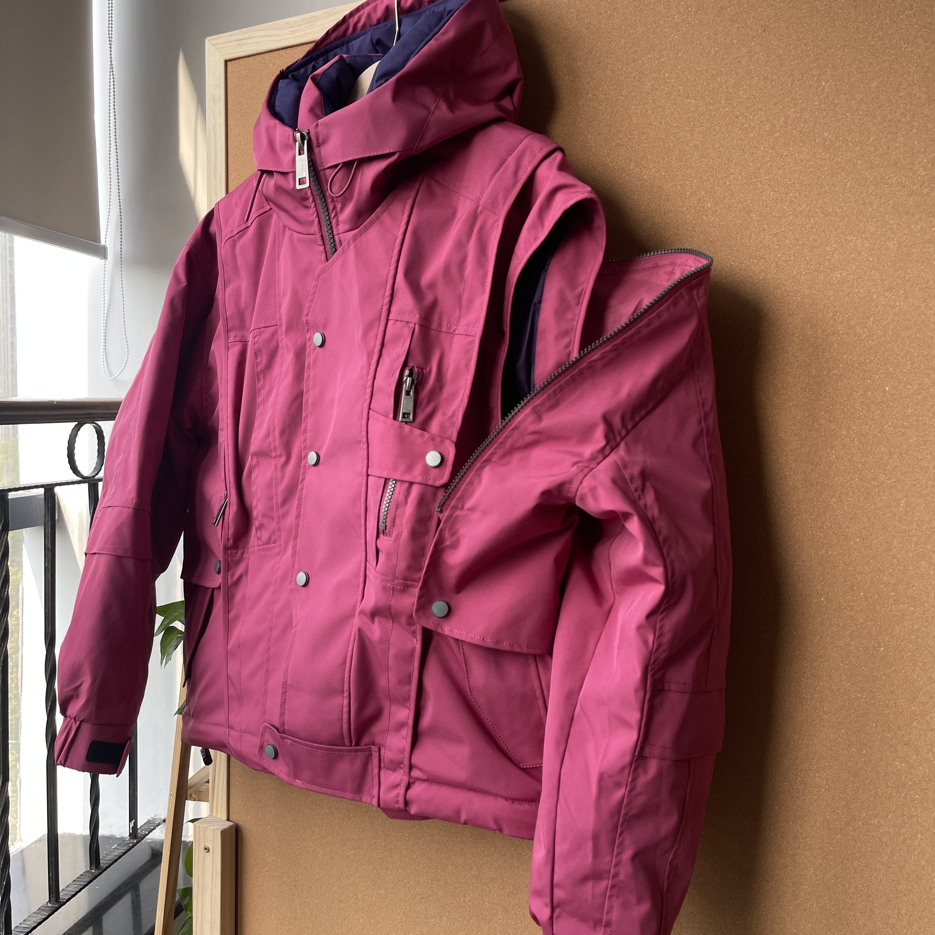 二合一 可拆卸袖变马甲 羽绒服派克外套 男女90绒夹克