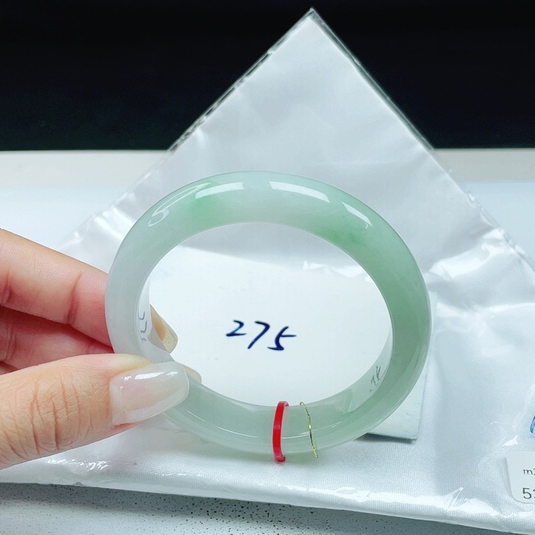 翡翠未镶嵌手镯 正圈53+