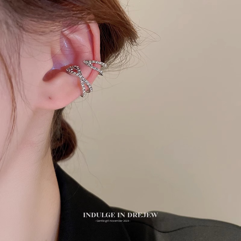 铜合金亚克力耳饰 小耳夹女无耳洞耳骨夹气质耳环小众设计感耳饰