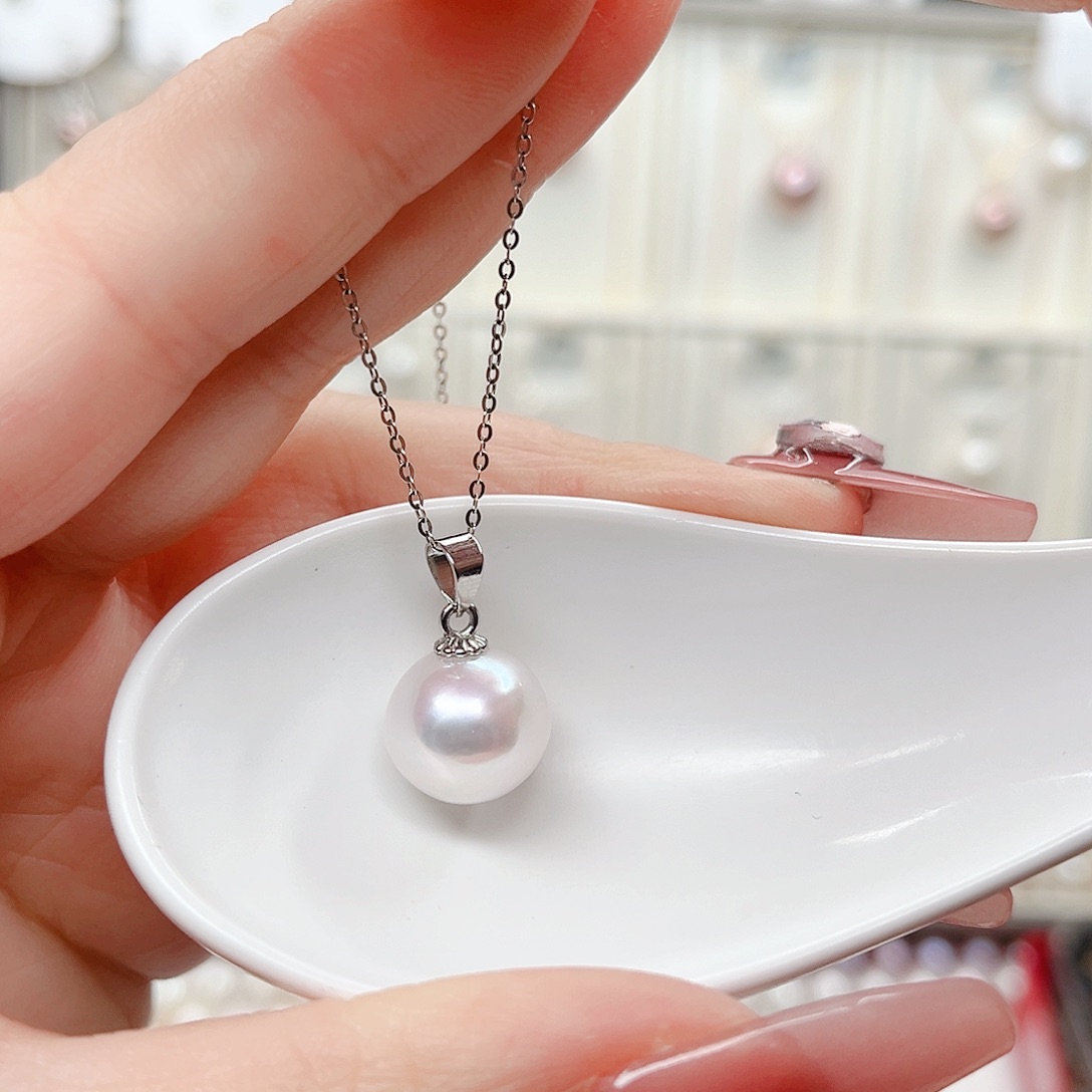 合金淡水珍珠吊坠(赠链)
