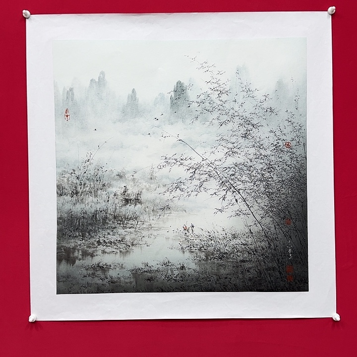 树***国画木春4平尺精品