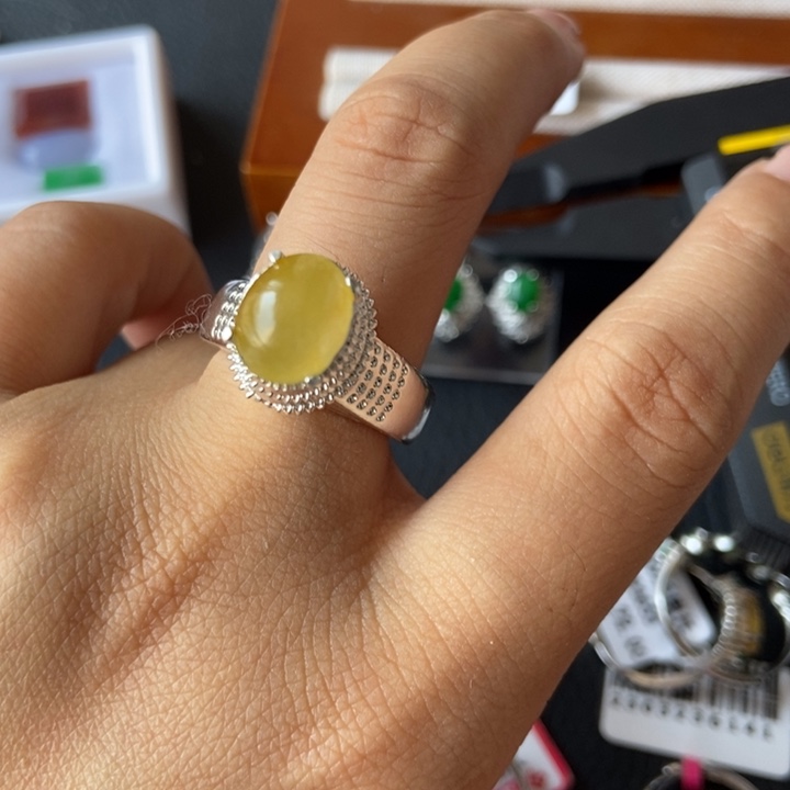 翡翠戒指合金戒指