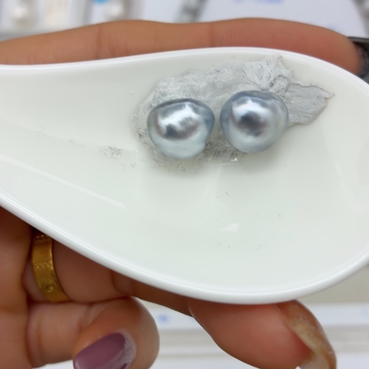 海水珍珠裸珠极光10mm