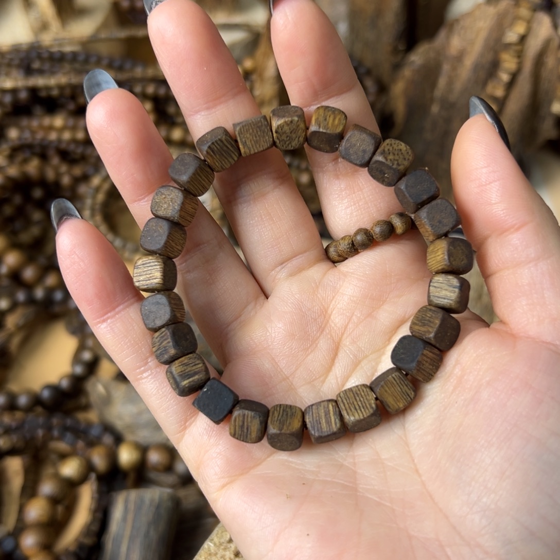 沉香碎屑沉香方糖珠6克加