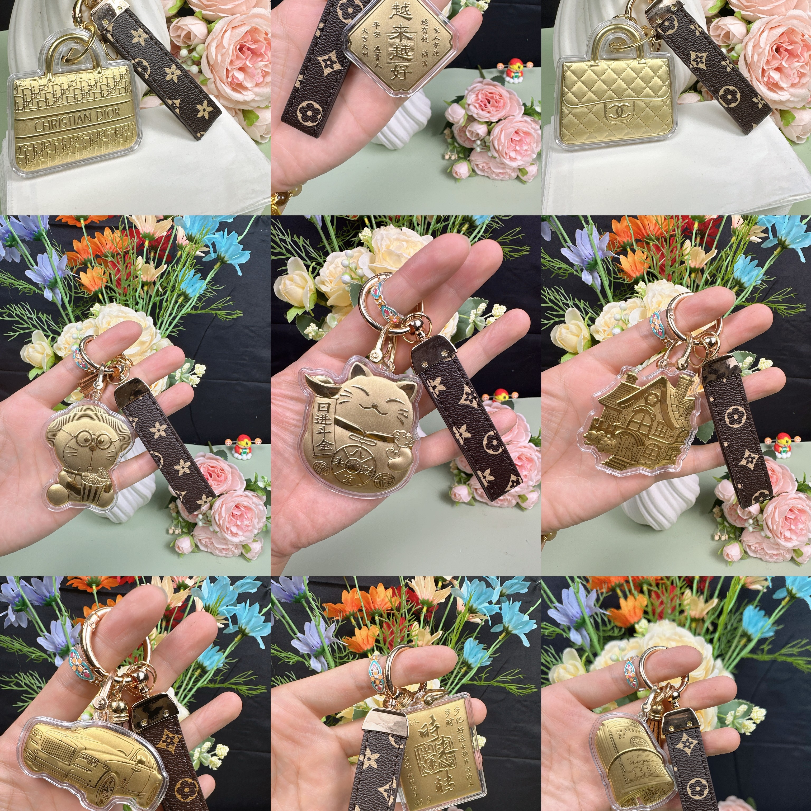 含鑫工艺品 爆款水贝999 包包挂件 钥匙扣 手机挂件 可爱卡通挂件