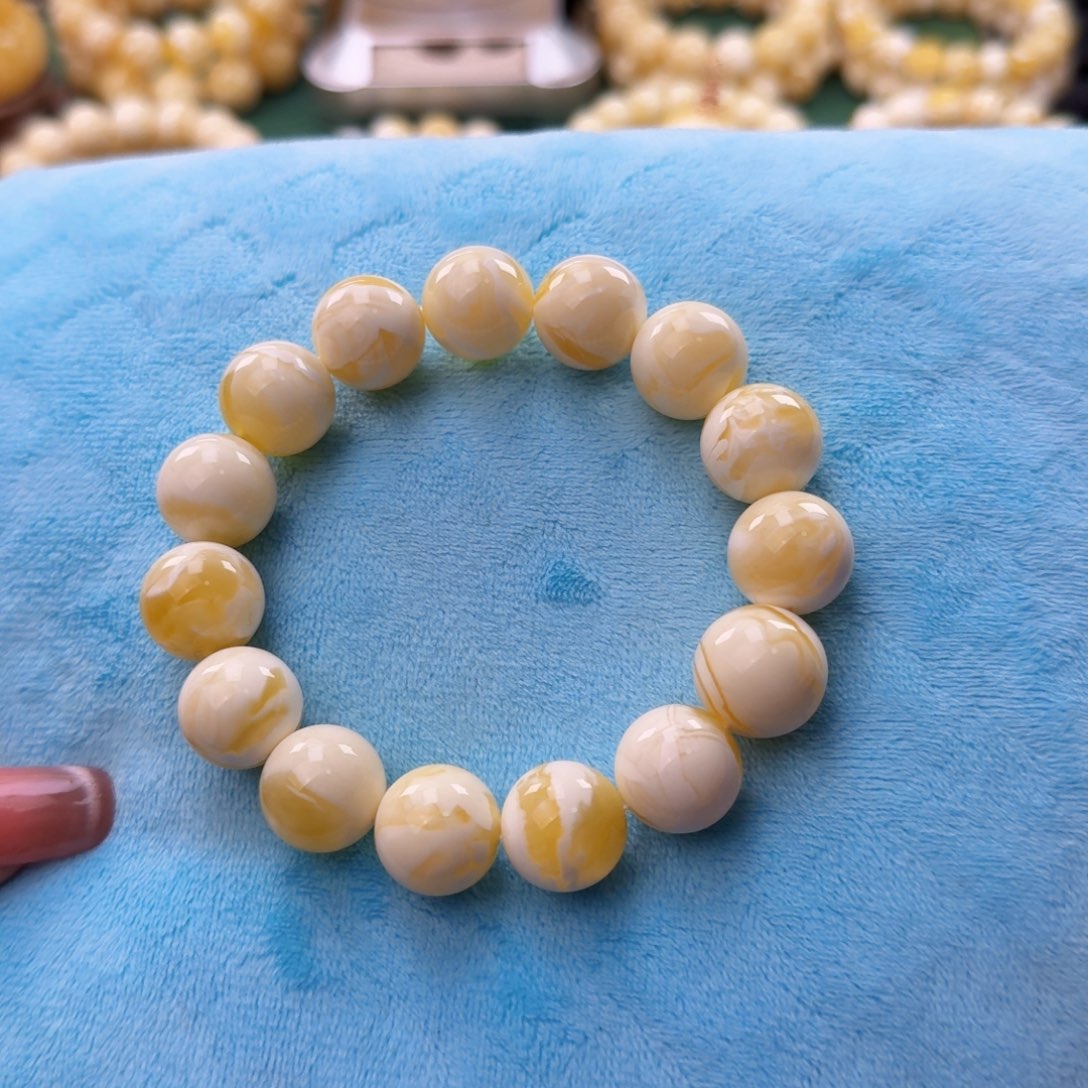 琥珀裸石未镶嵌天然蜜蜡15.6mm