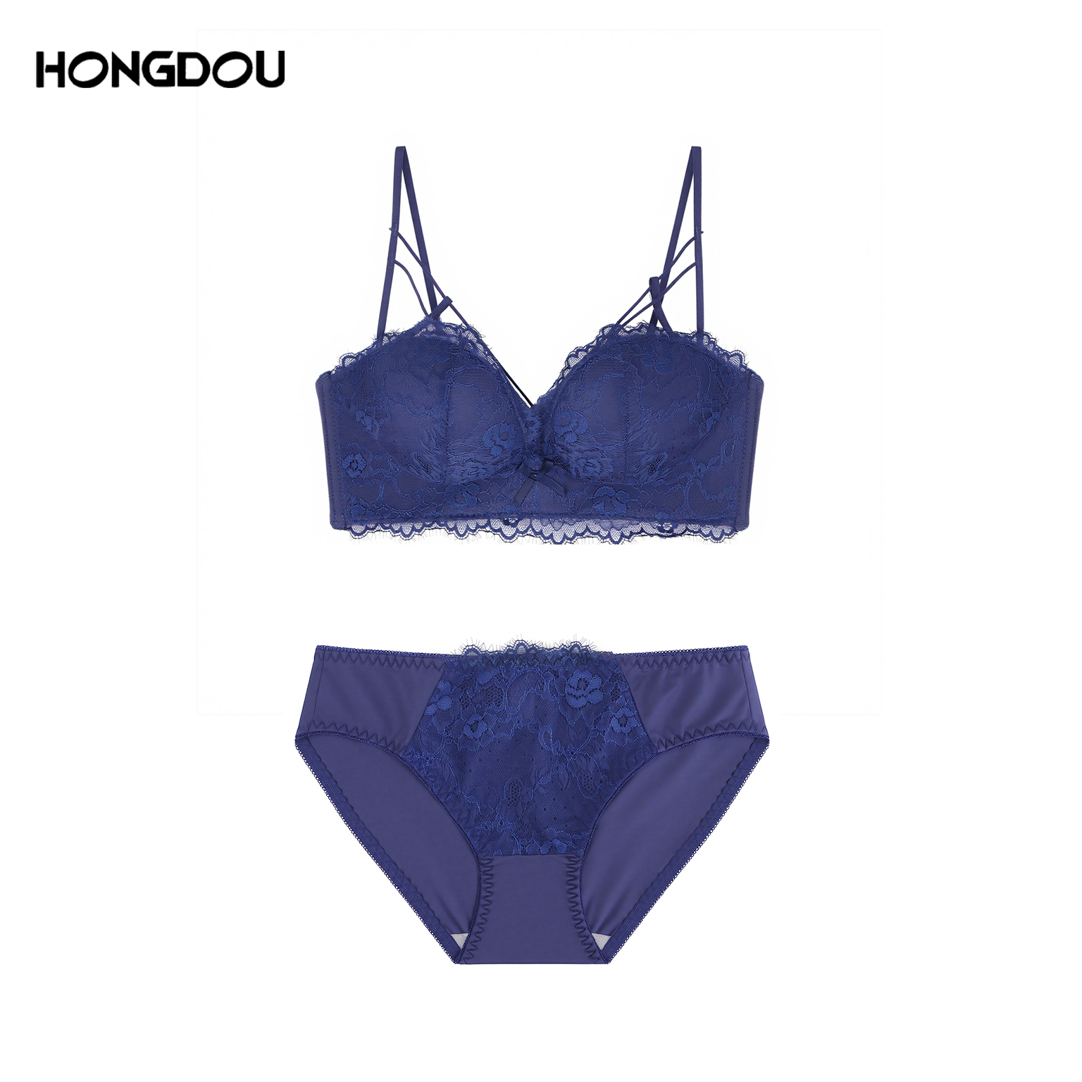 【危险信号】聚拢收副乳拼接蕾丝女士内衣文胸小胸性感调整型-7630