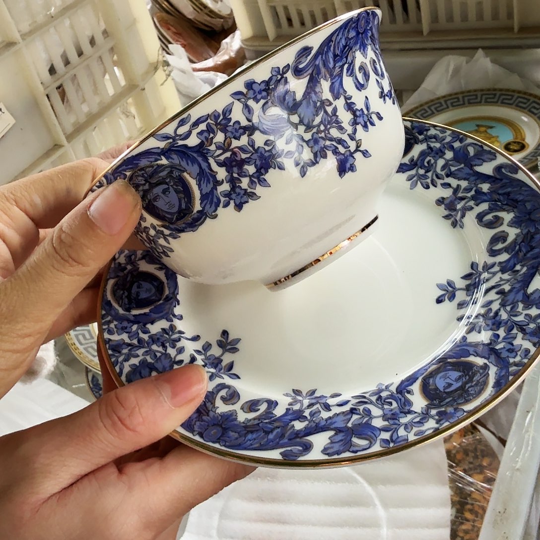 瓷片骨瓷陶瓷餐具高温工厂直播清仓