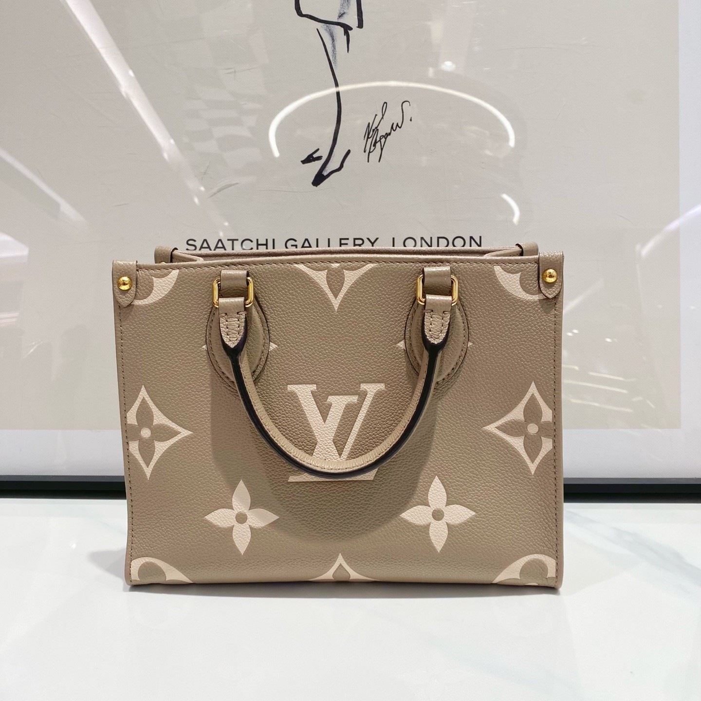 未使用 LouisVuitton/路易威登 lv onthego小号大象灰 （14070）