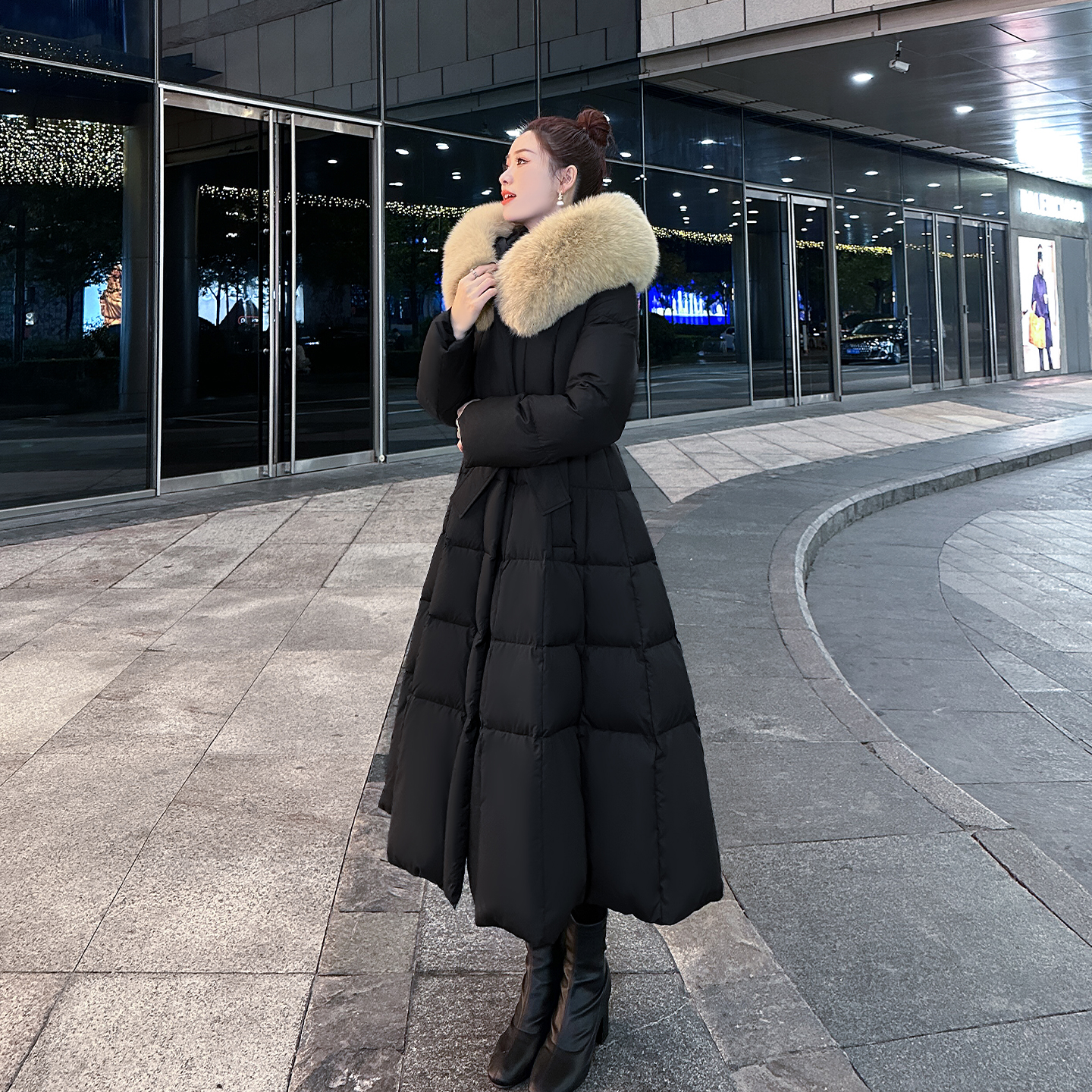 超厚羽绒服女长款大狐狸毛领2025冬装新款高级感东北极寒保暖外套