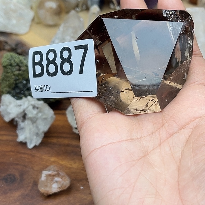 我***座水晶珠宝半成品未镶嵌默认微瑕