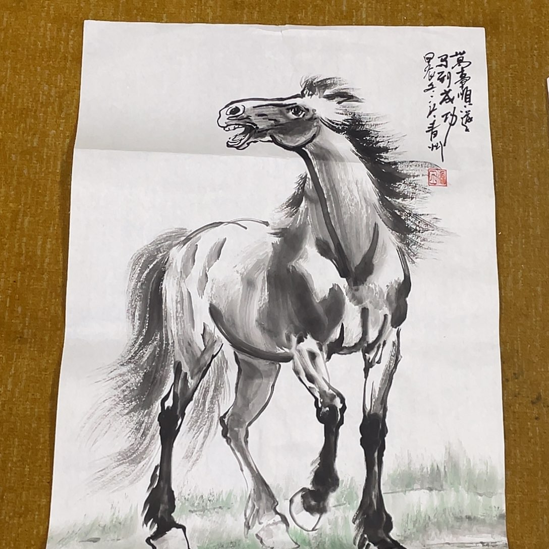 国画绘画作品田园老师666666