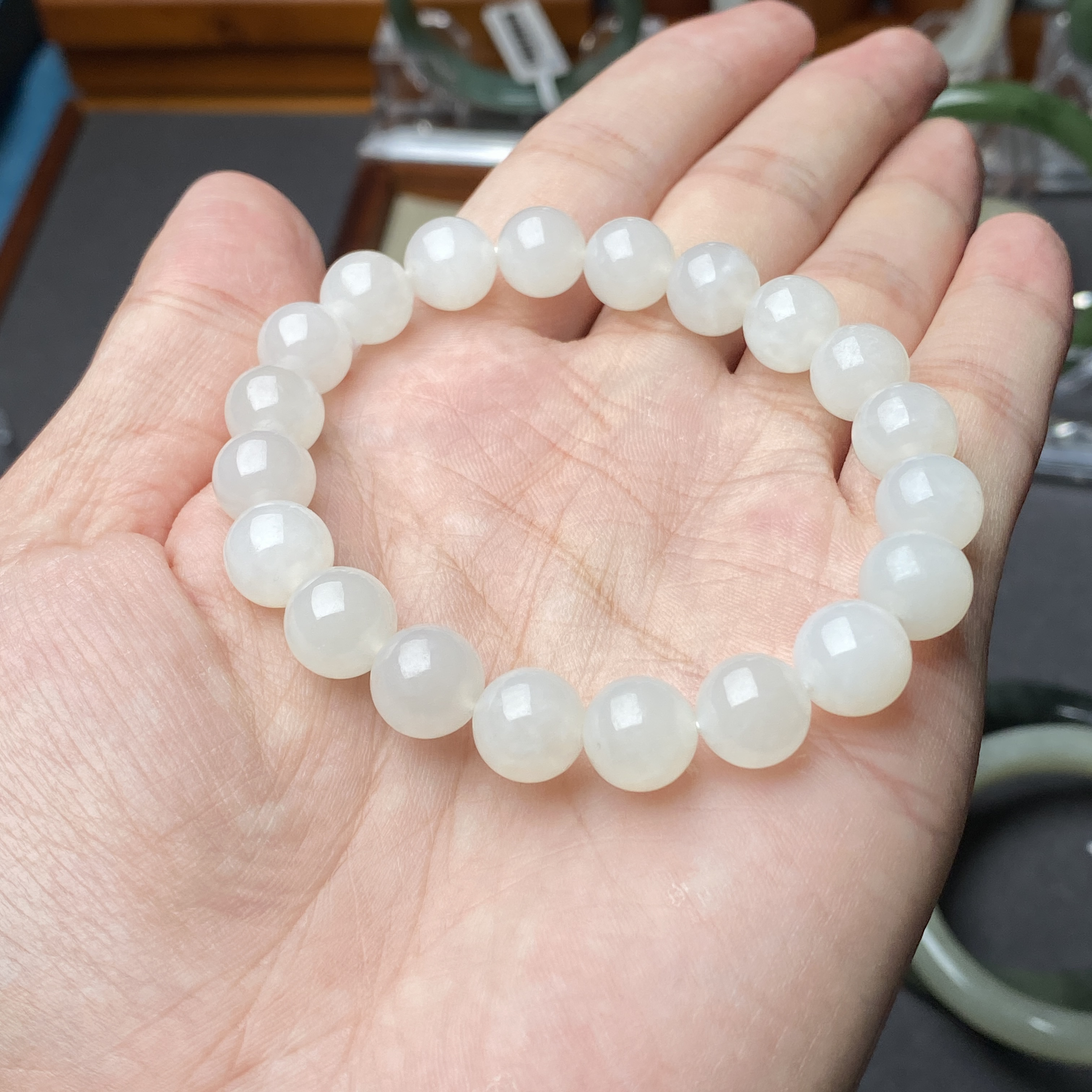 关注➕福利新疆和田玉白玉手串