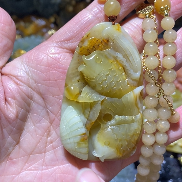 岫玉未镶嵌岫玉吊坠