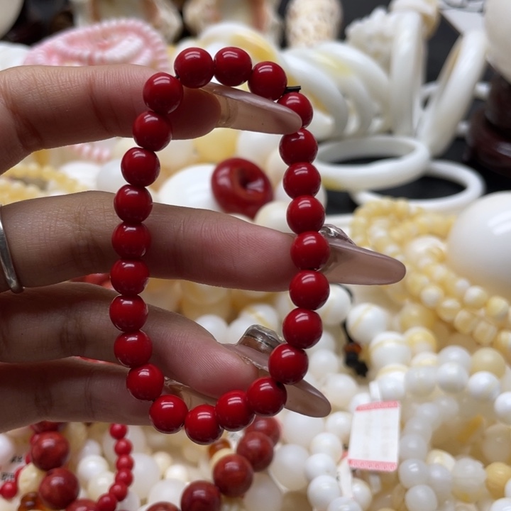 废***王卡7红草珊瑚精品手串