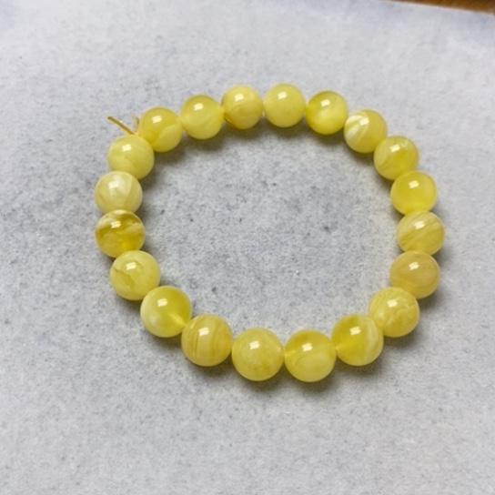 蜜蜡裸石未镶嵌手串