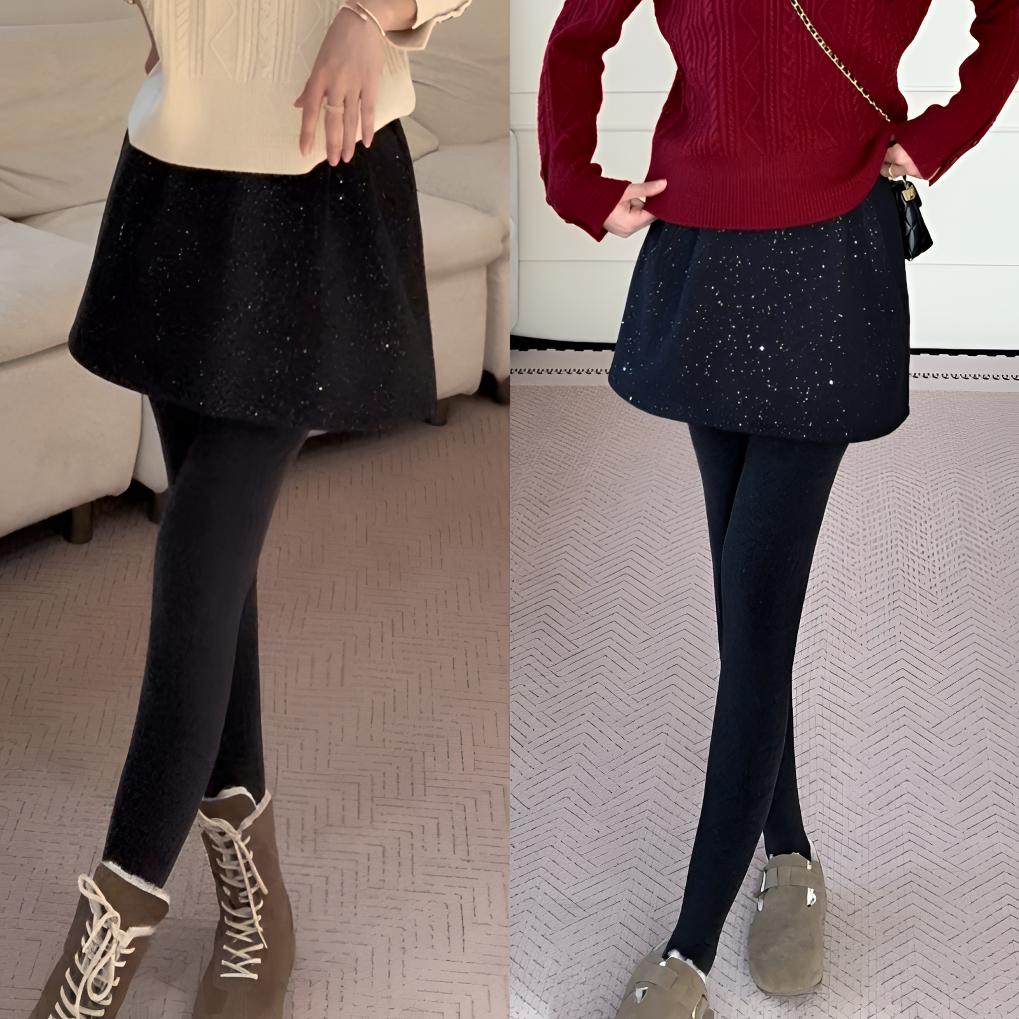 【余欢欢】冬季百搭简约时尚闪闪半身裙-YHQ50171