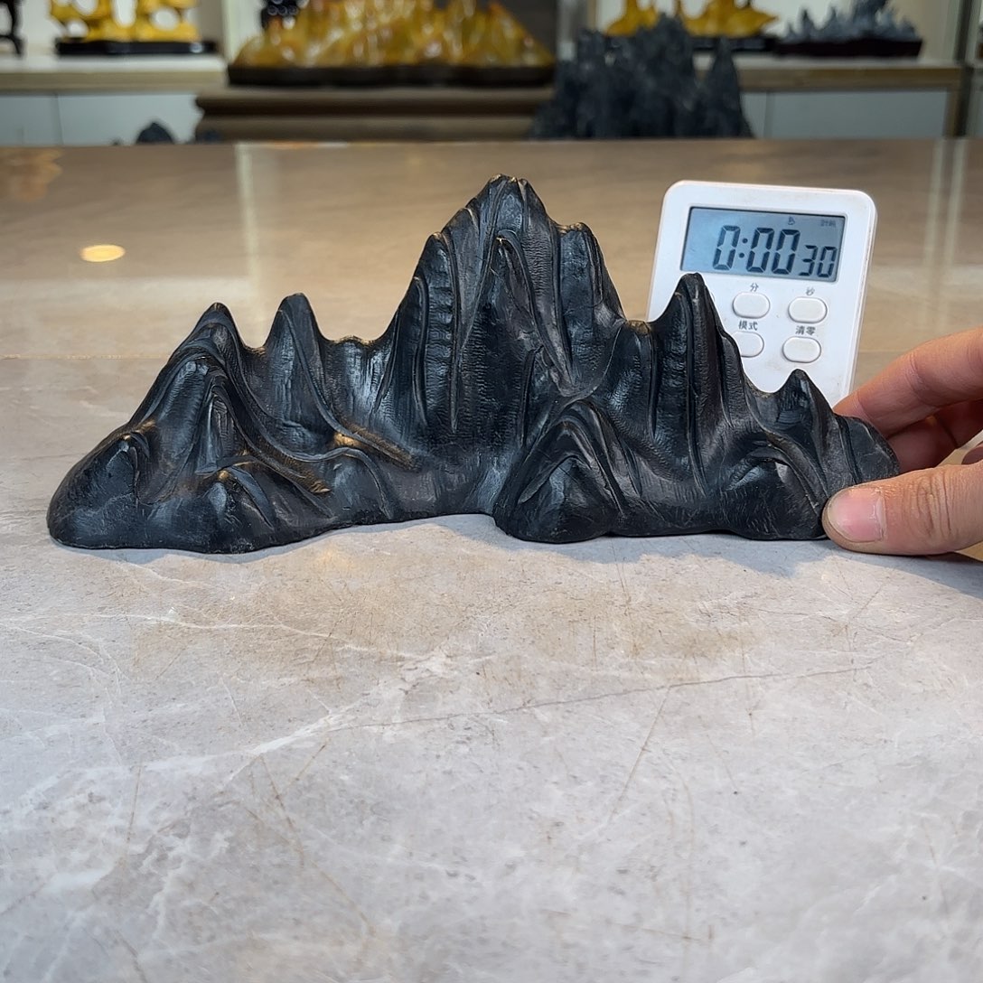 红***嘉陶灵璧石手工雕刻奇石摆件