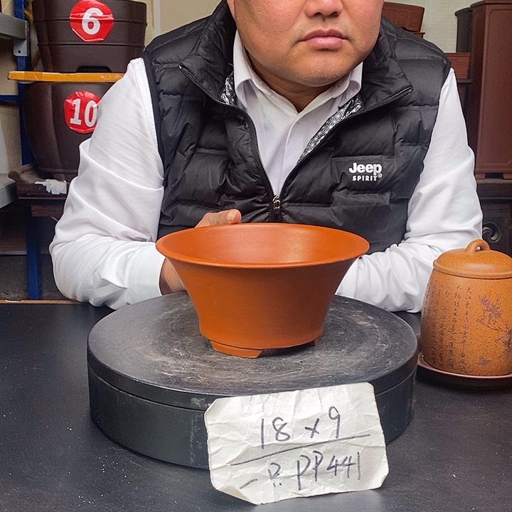 紫砂花盆货号一只PP441