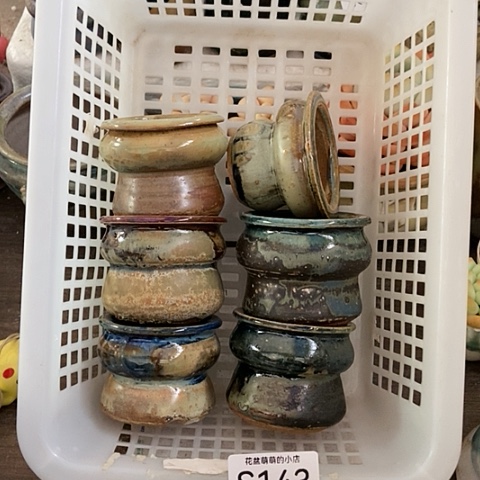 紫砂花盆143微瑕品口径5厘米左右