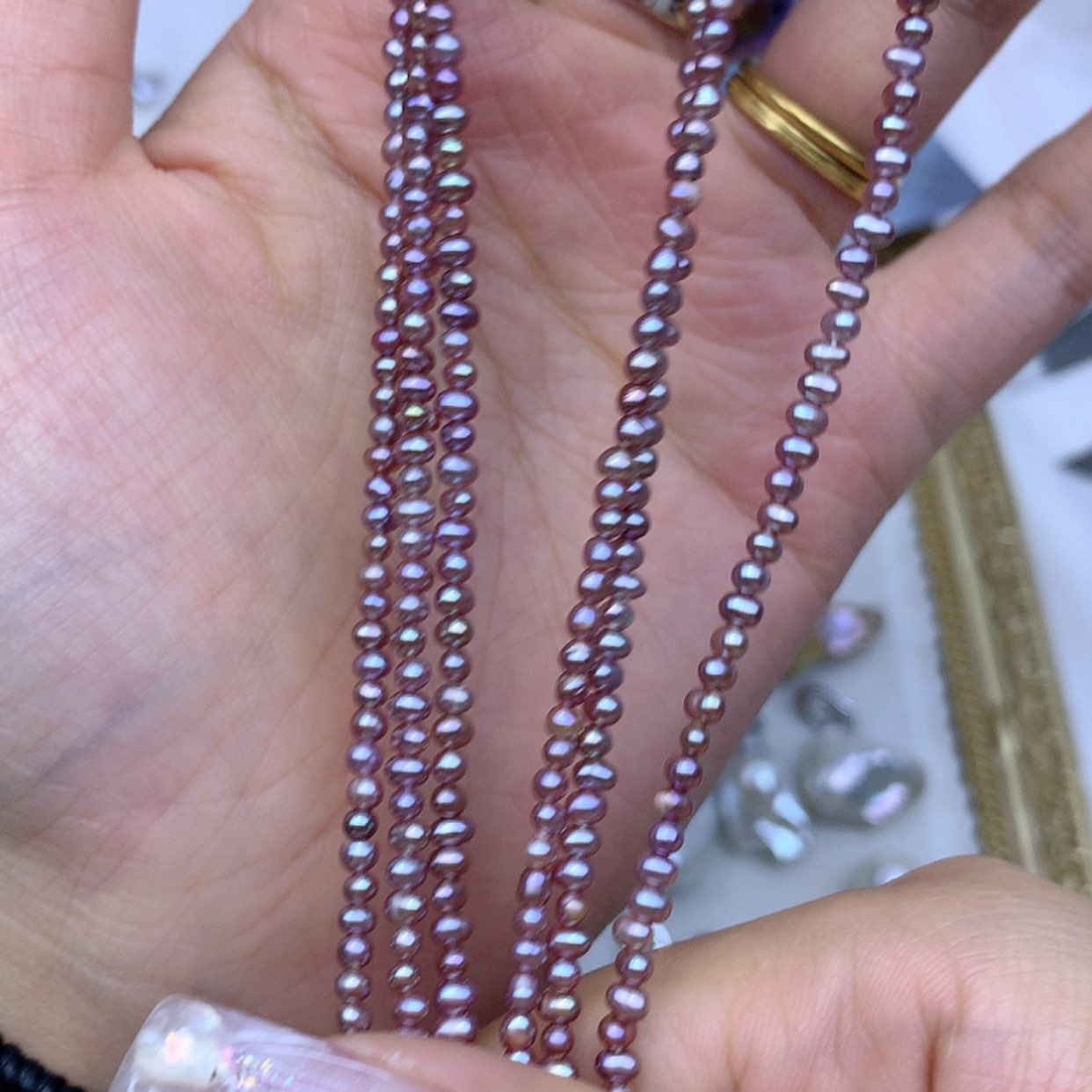 【闪购商品】淡水珍珠颈饰银S925镶嵌