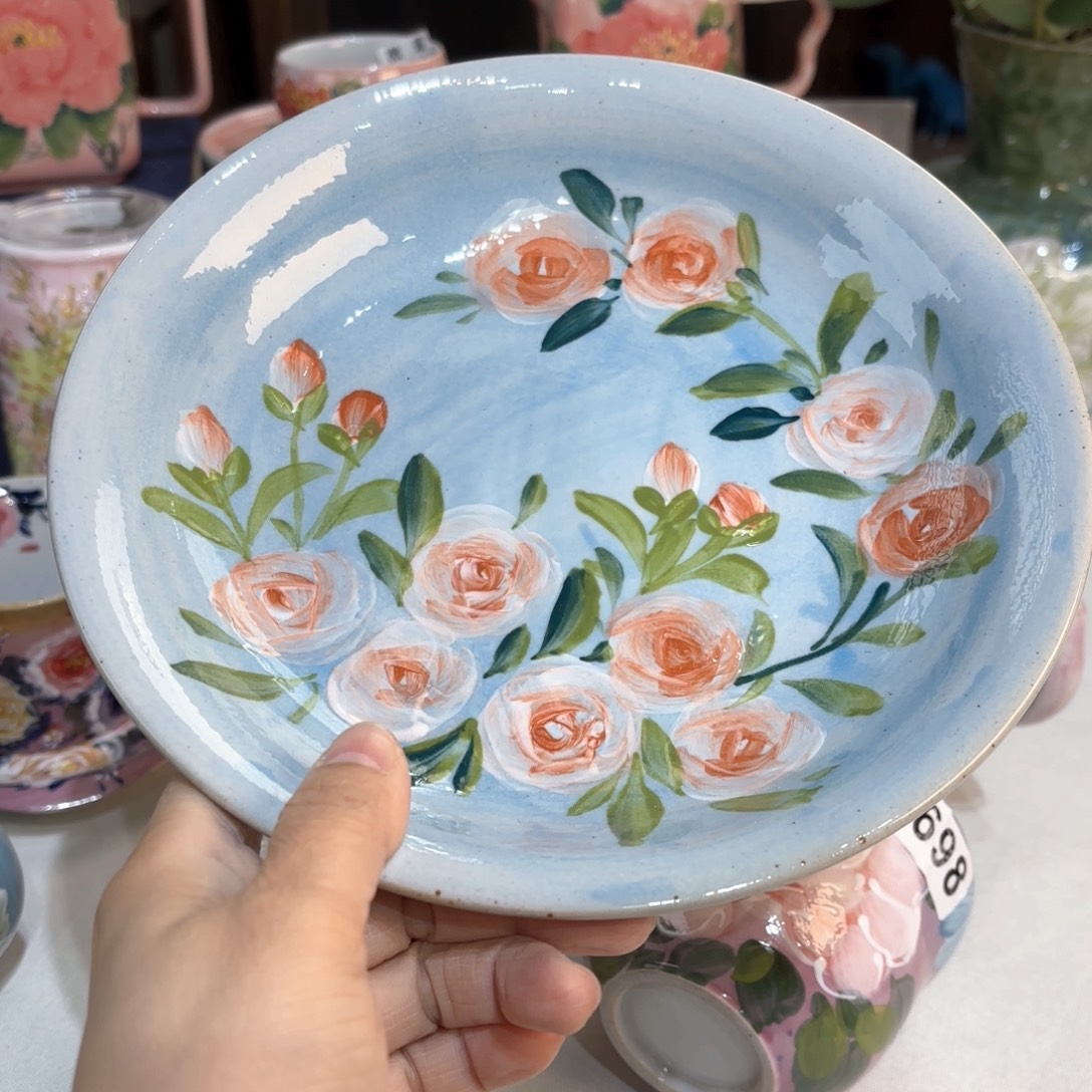 景德镇手绘高温釉下彩陶瓷茶具