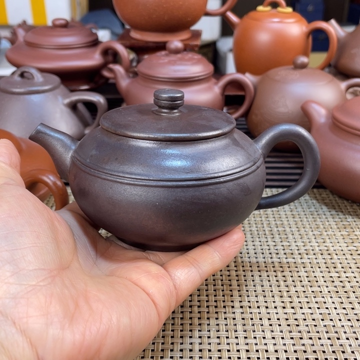 紫砂茶壶紫泥手工制作