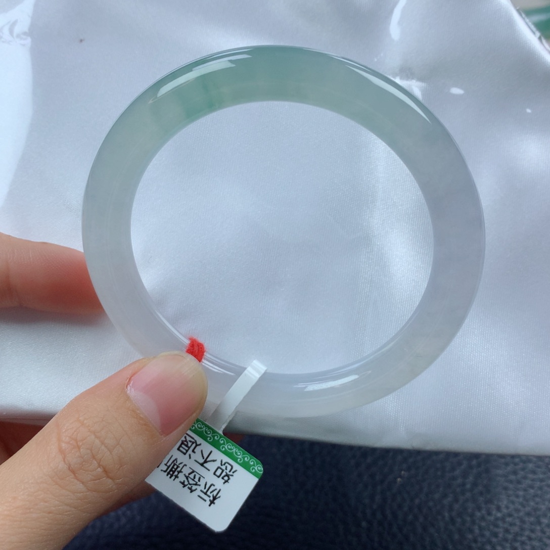 未镶嵌手镯翡翠缅甸天然翡翠A货53.6圆