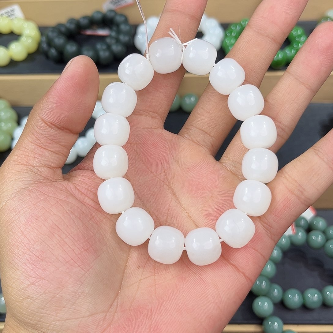 手串未镶嵌和田玉纯天然新疆和田玉05于阗14mm