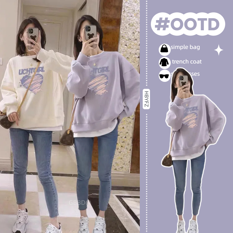 孕妇装2025春装新款孕妇卫衣上衣卫衣春季时尚宽松百搭孕妇上衣