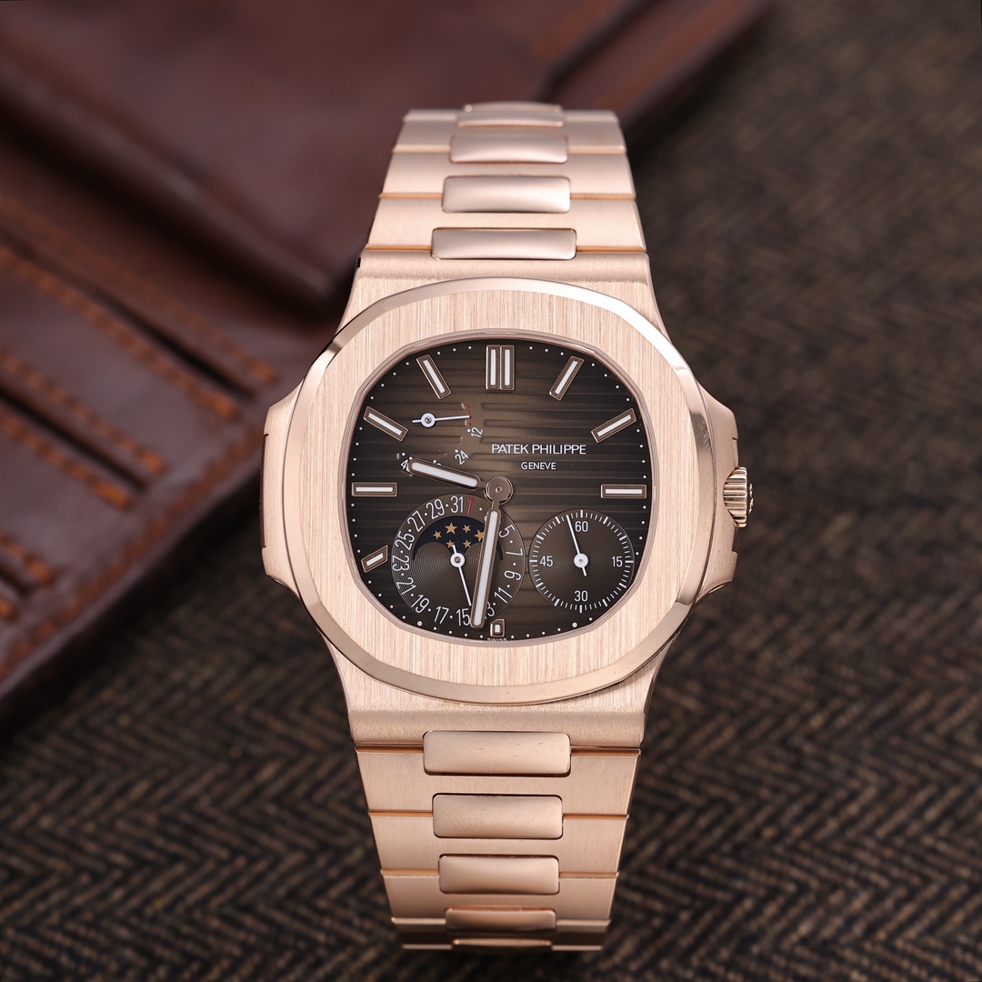 95新 Patek Philippe/百达翡丽 5712/1r 全玫瑰金 2023年9月保卡