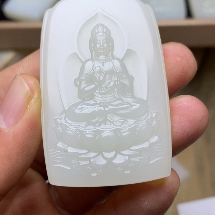 观音厚12.6+卡37×61.6精品46中号观音牌精雕工