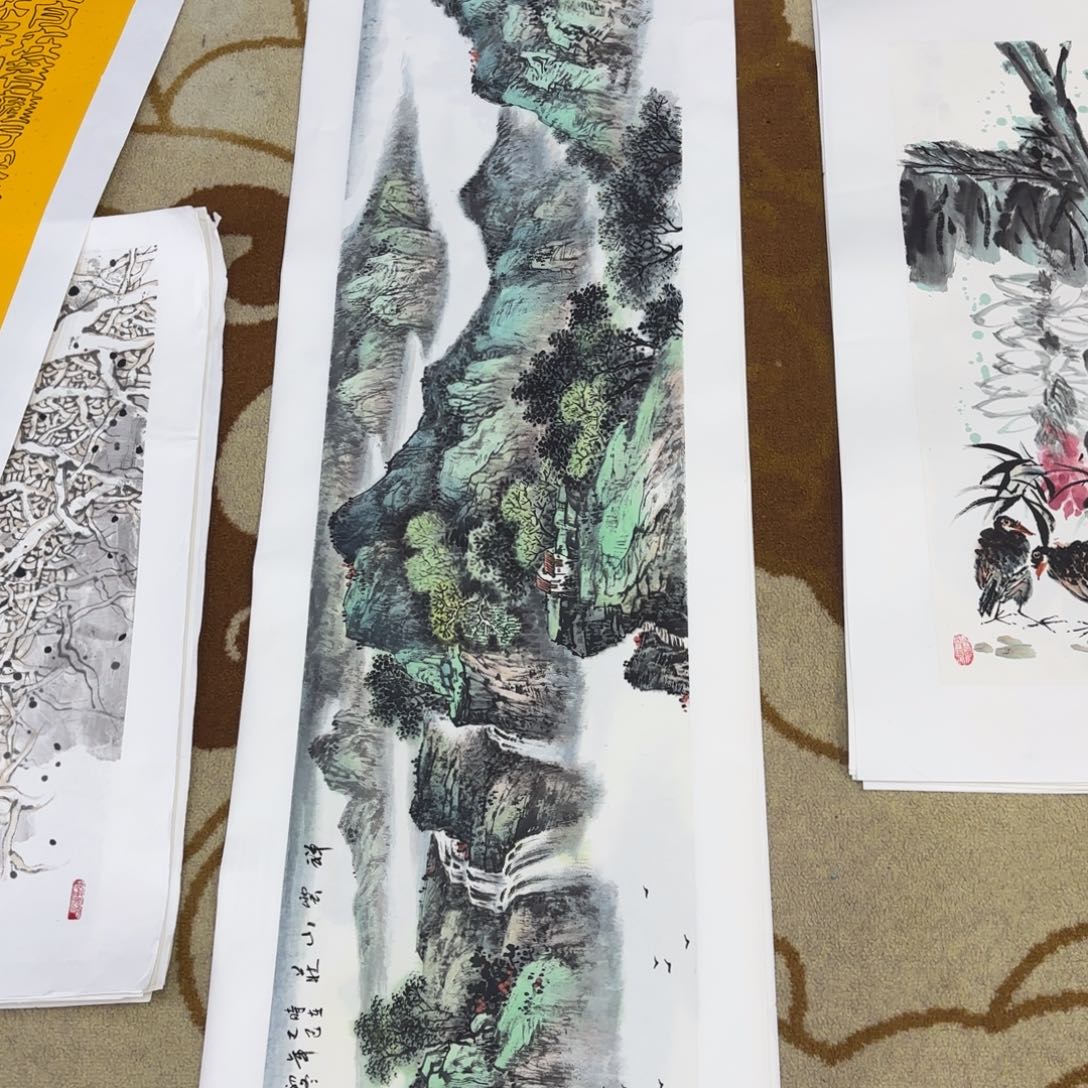 上***剑国画李李欣李希欣主播