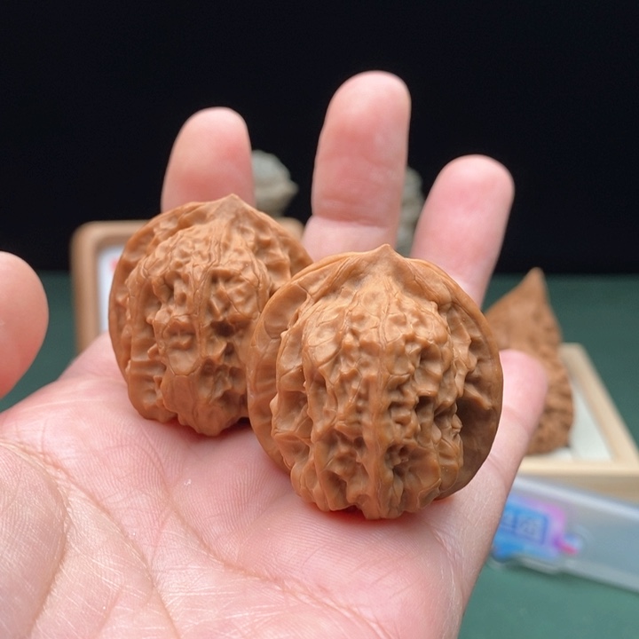 文玩核桃把件38尺全品磐石