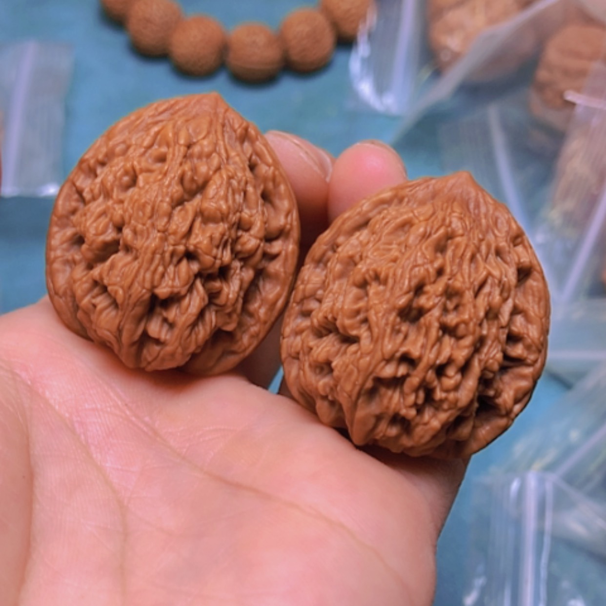【闪购商品】核桃把件34麦虎打底